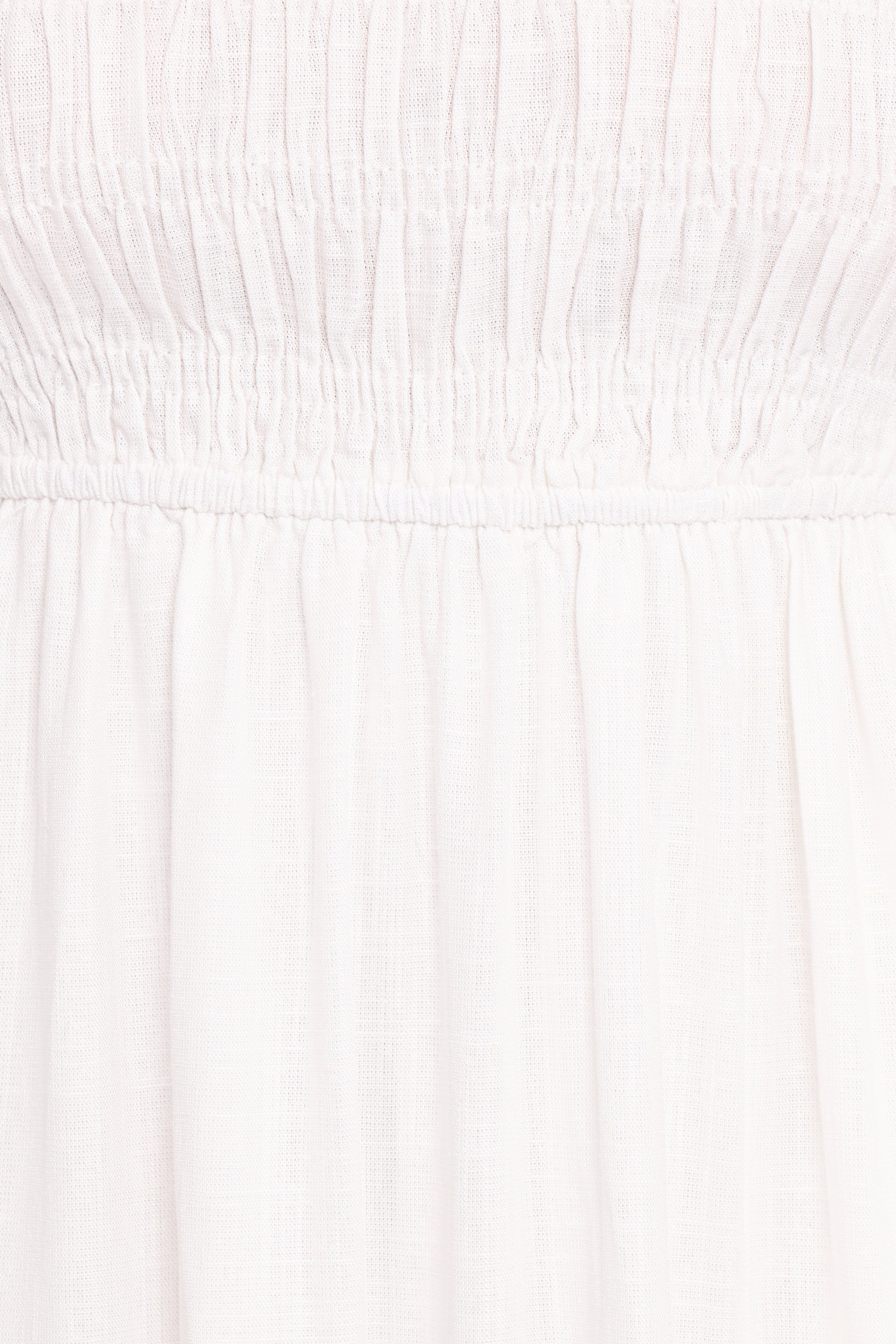 Emari Puff Sleeve Mini Dress - White