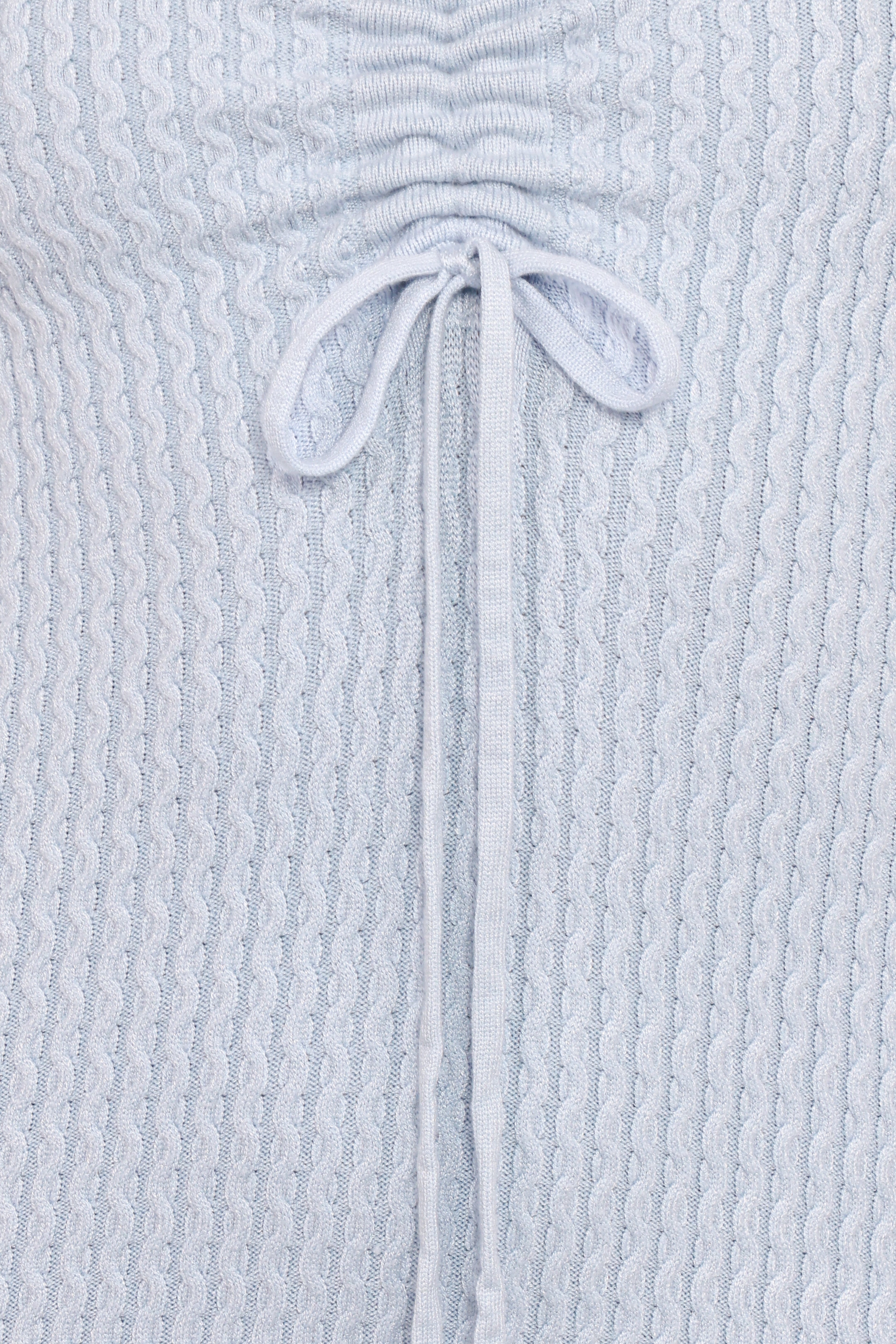 Irene Long Sleeve Midi Dress - Pale Blue