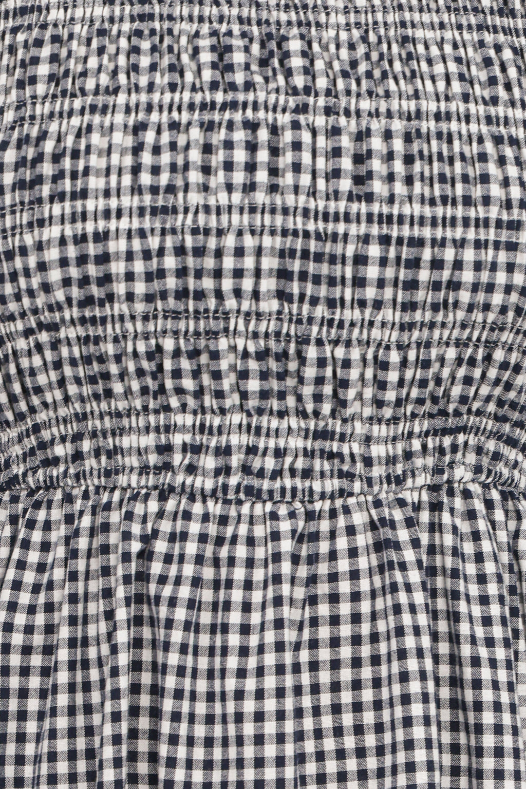 Jessen Long Sleeve Mini Dress - Navy Gingham