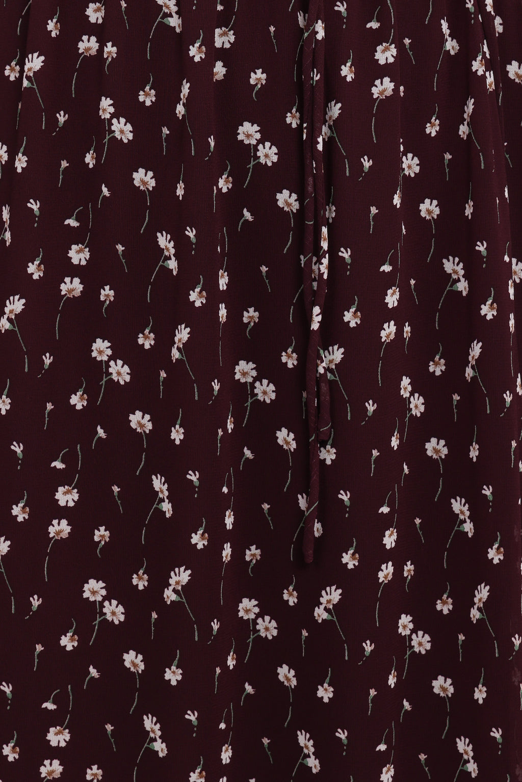Keziah Long Sleeve Maxi Dress - Burgundy Floral