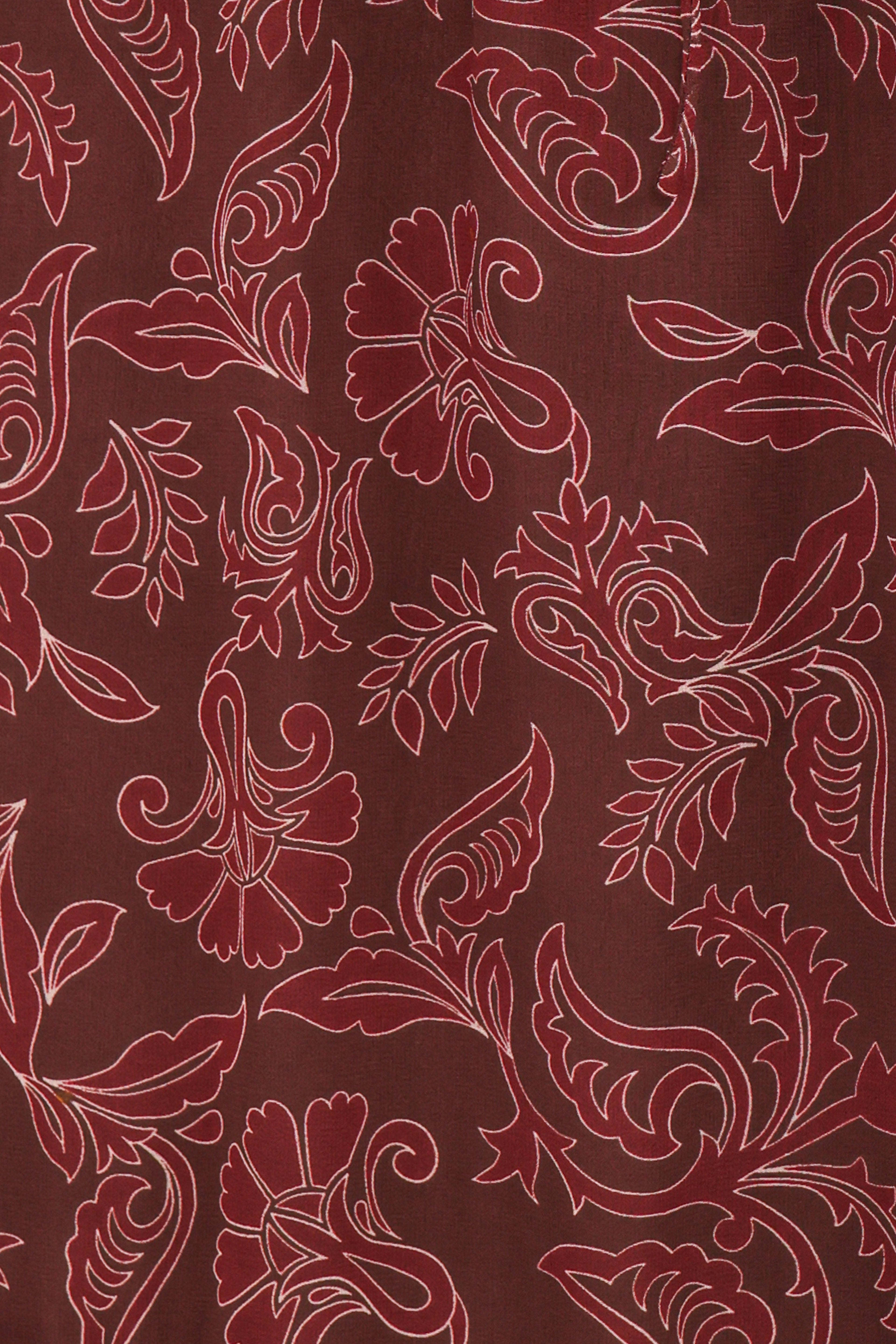 Keziah Long Sleeve Maxi Dress - Burgundy Paisley