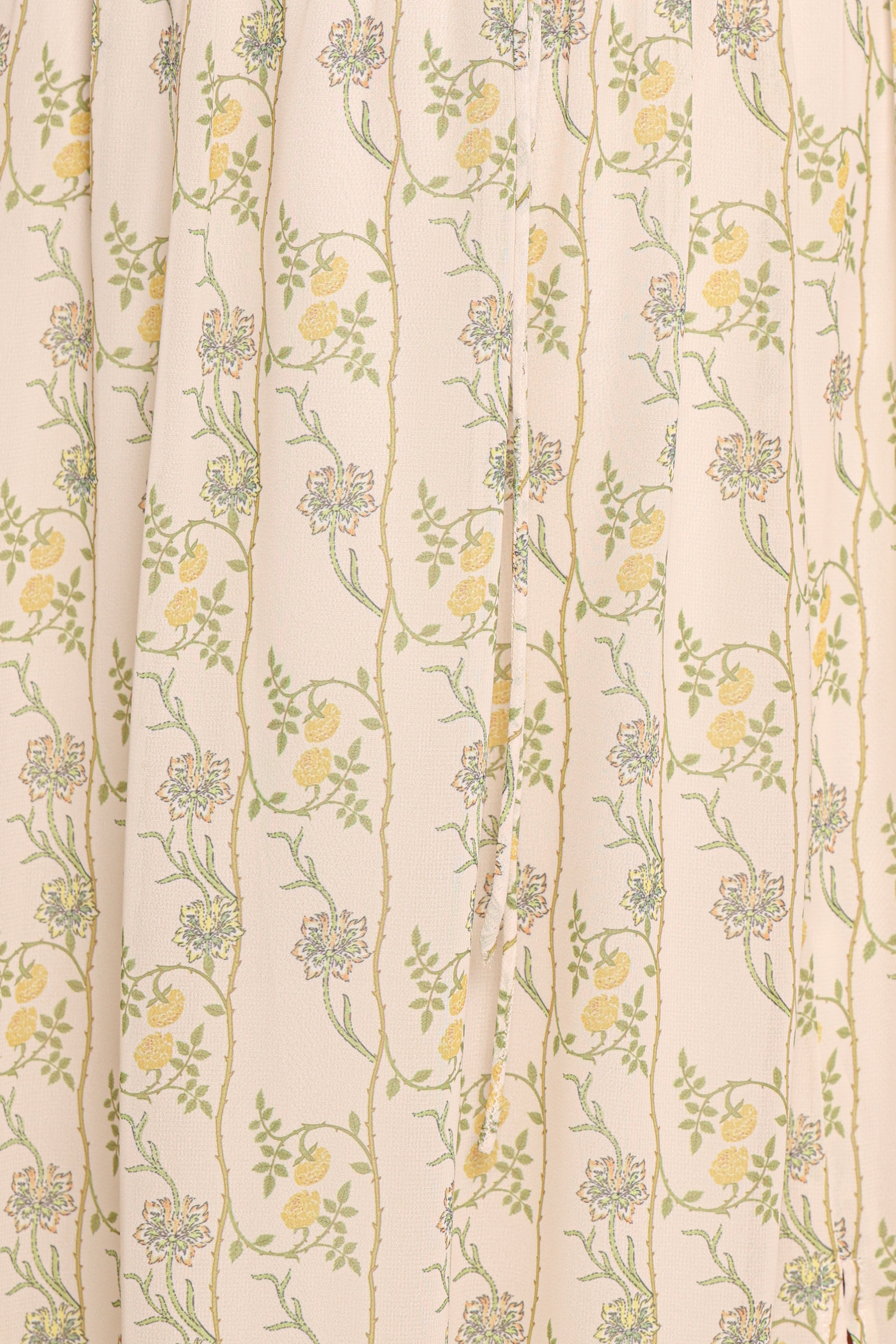 Keziah Long Sleeve Maxi Dress - Yellow Floral