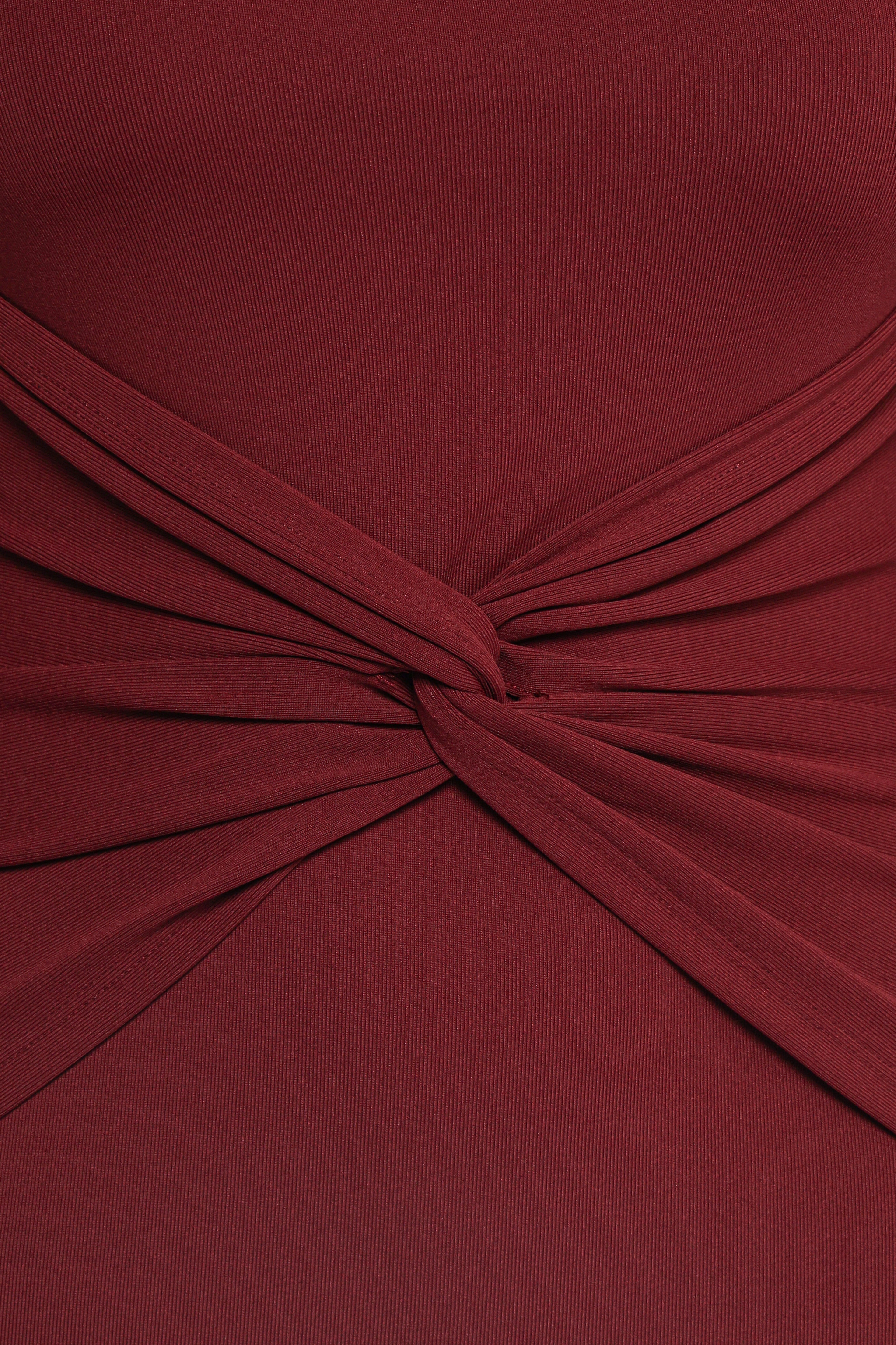 Nash Long Sleeve Dress - Deep Red