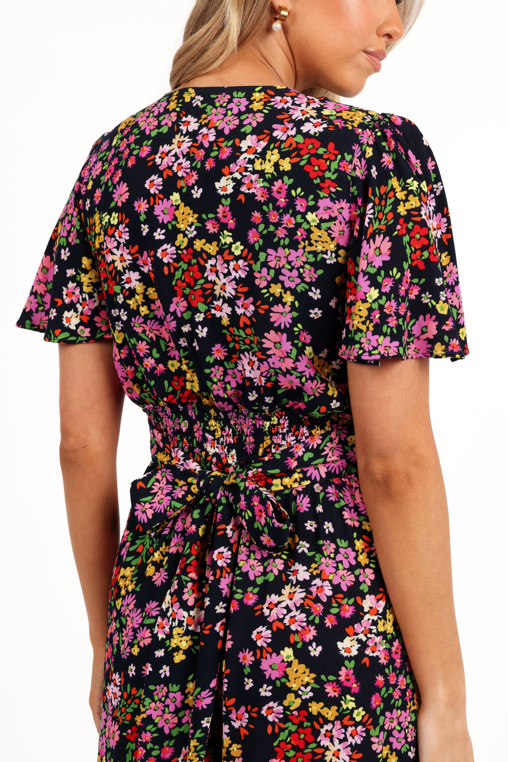 Owena Midi Dress - Midnight Daisy