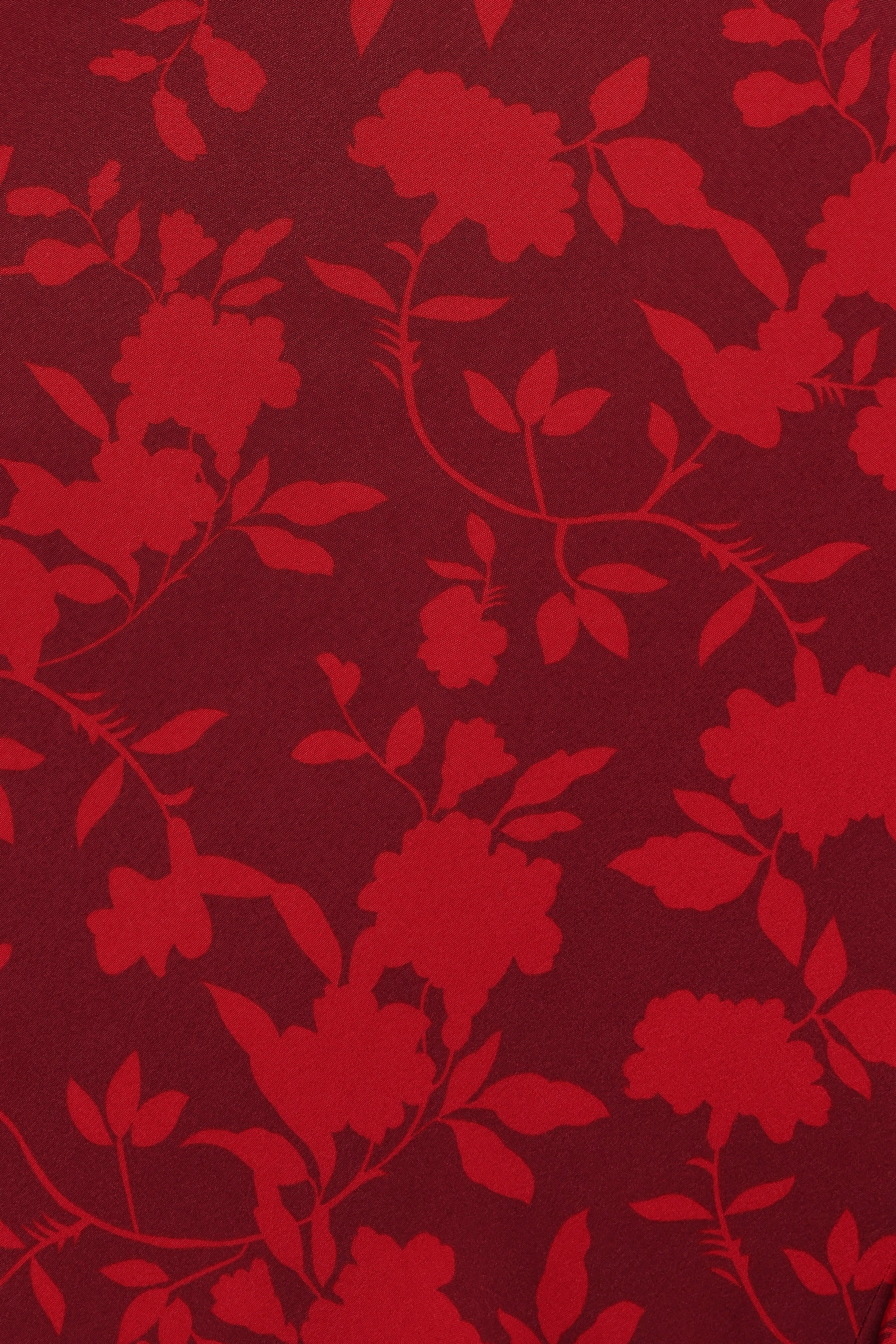 Patricia Maxi Dress - Burgundy/Red Floral