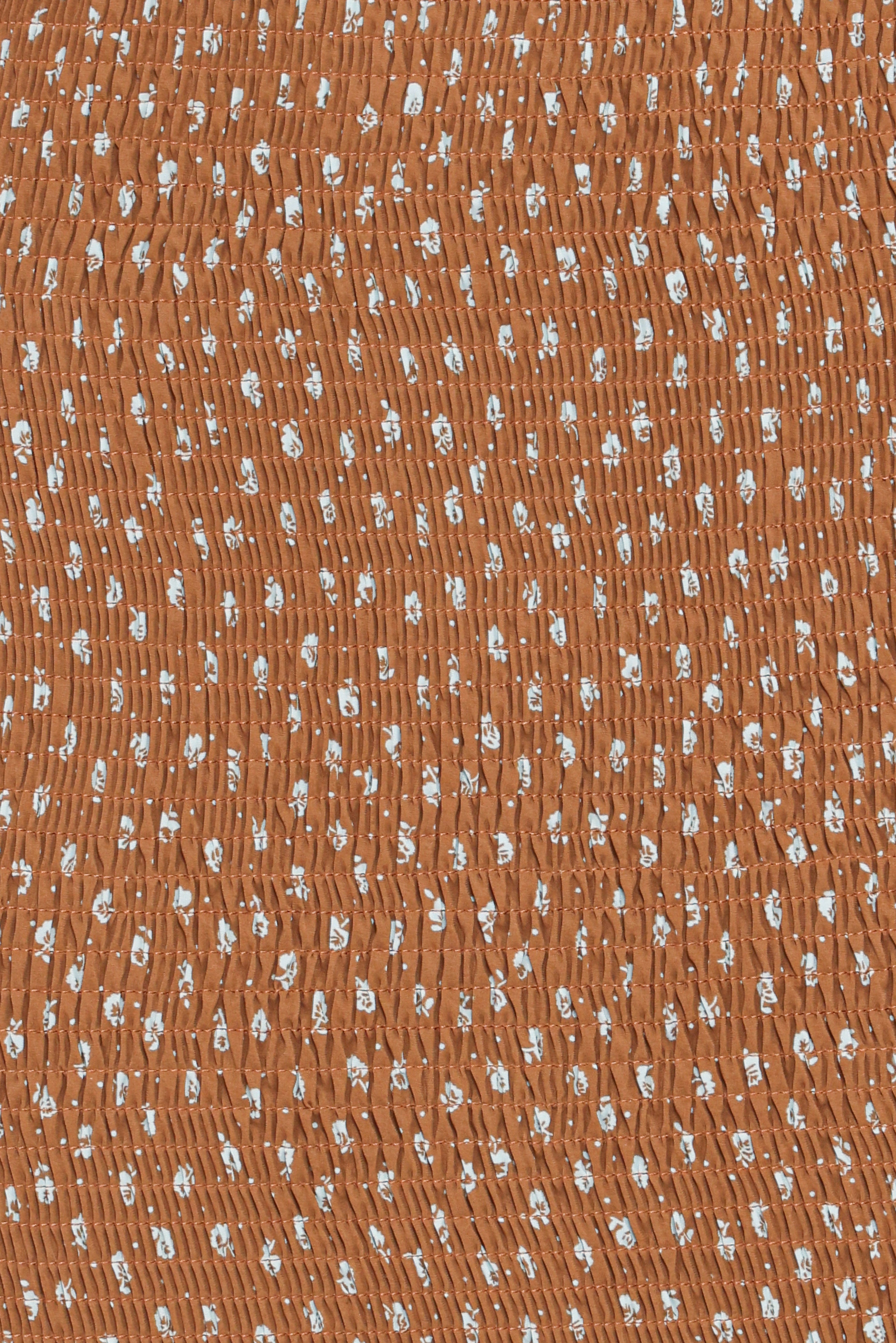 Sara Midi Dress - Brown Floral