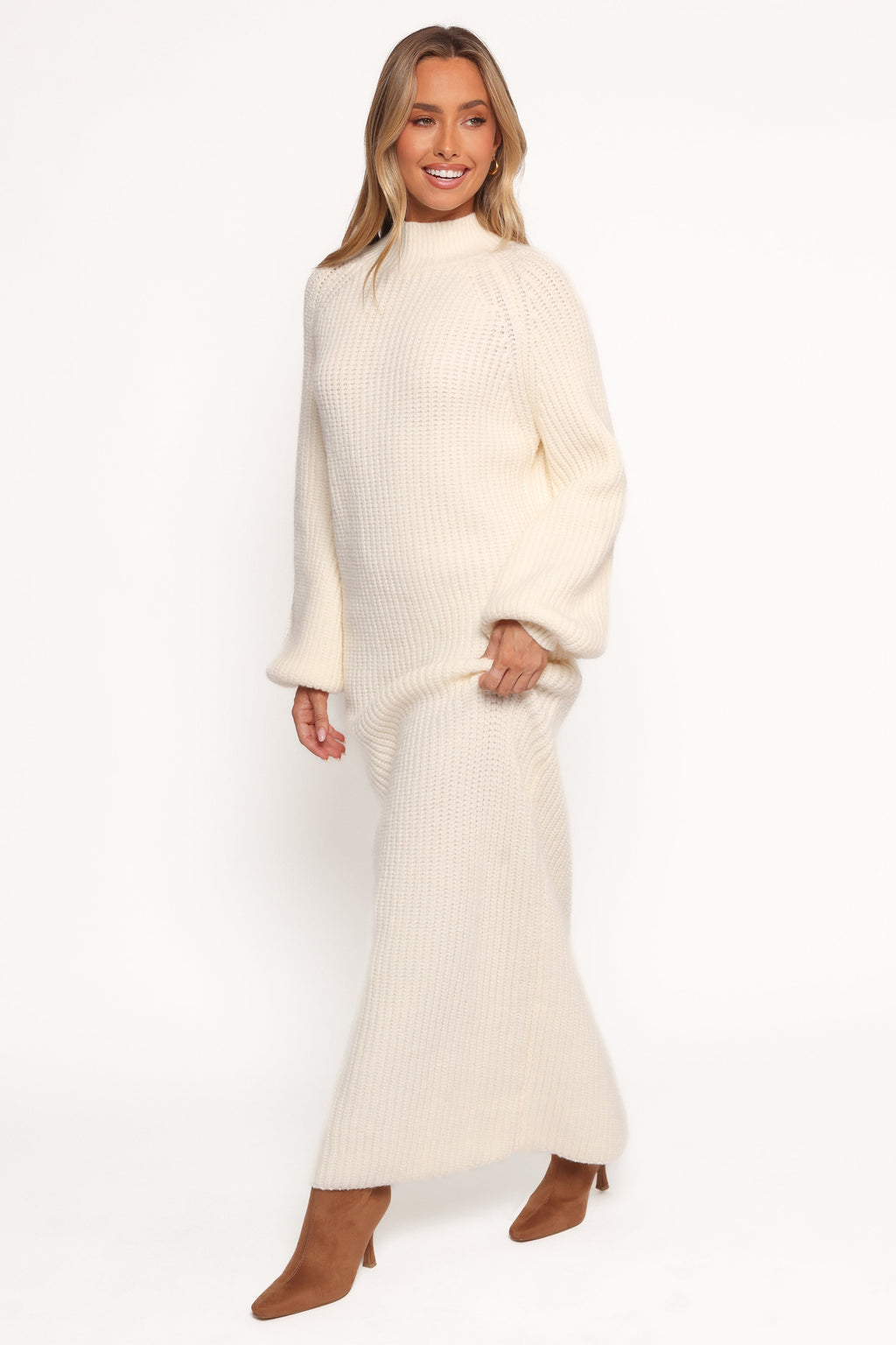Tobin Knit Maxi Dress - Cream