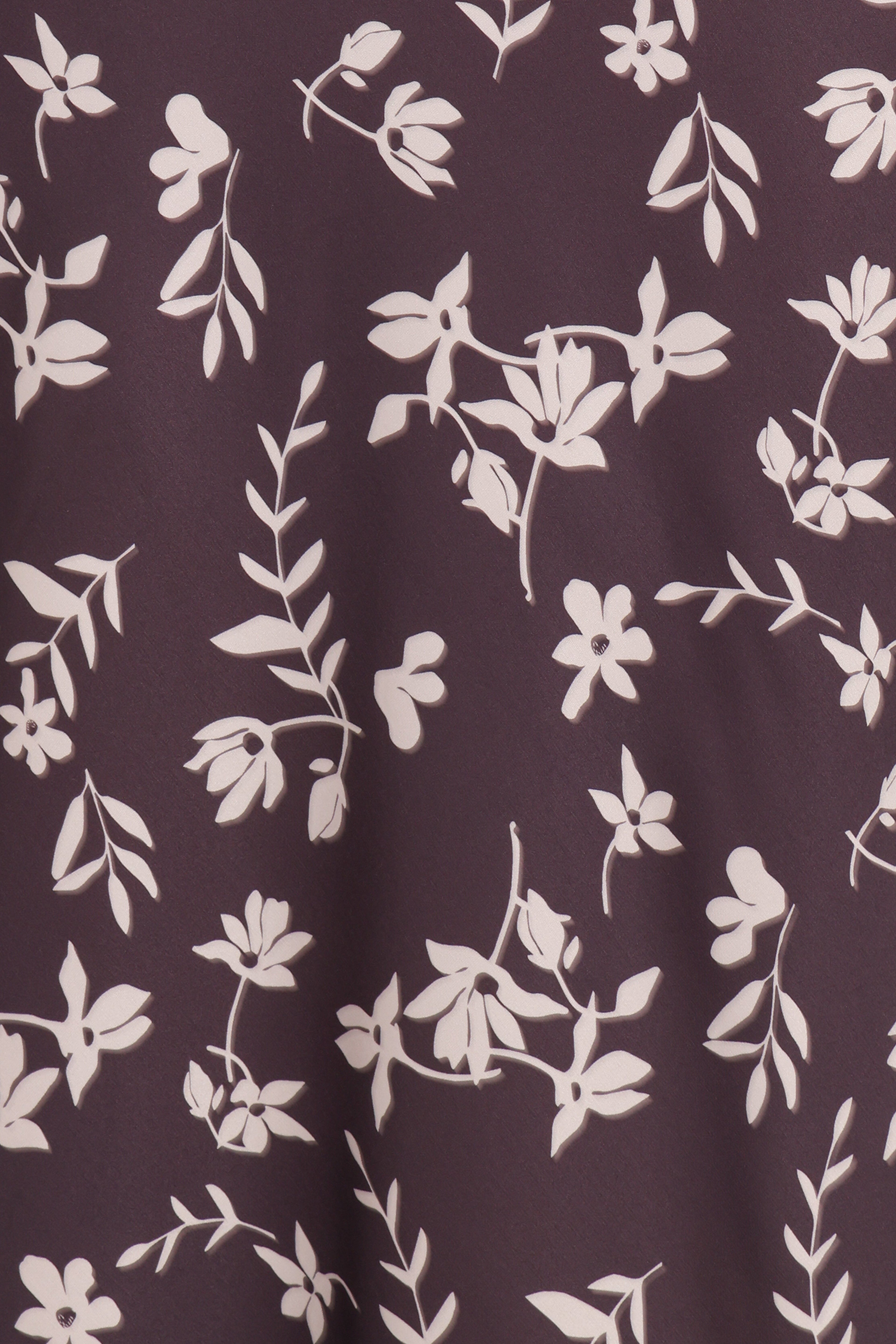 Zafira Midi Dress - Brown Cream Floral