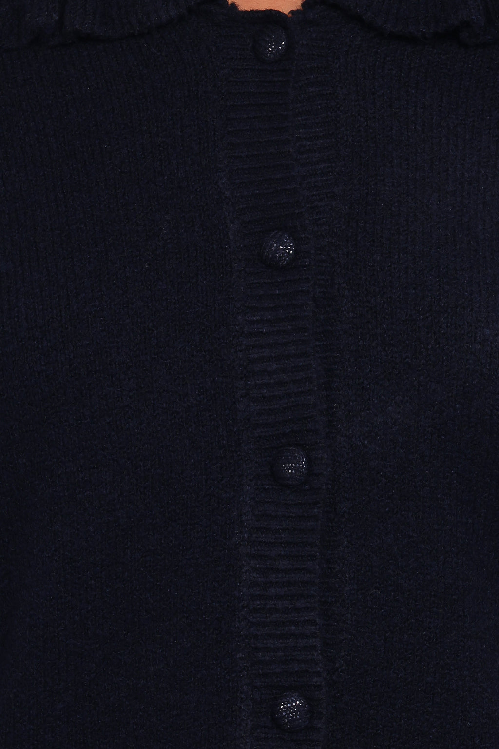 Carmello Frill Collar Cardigan - Navy