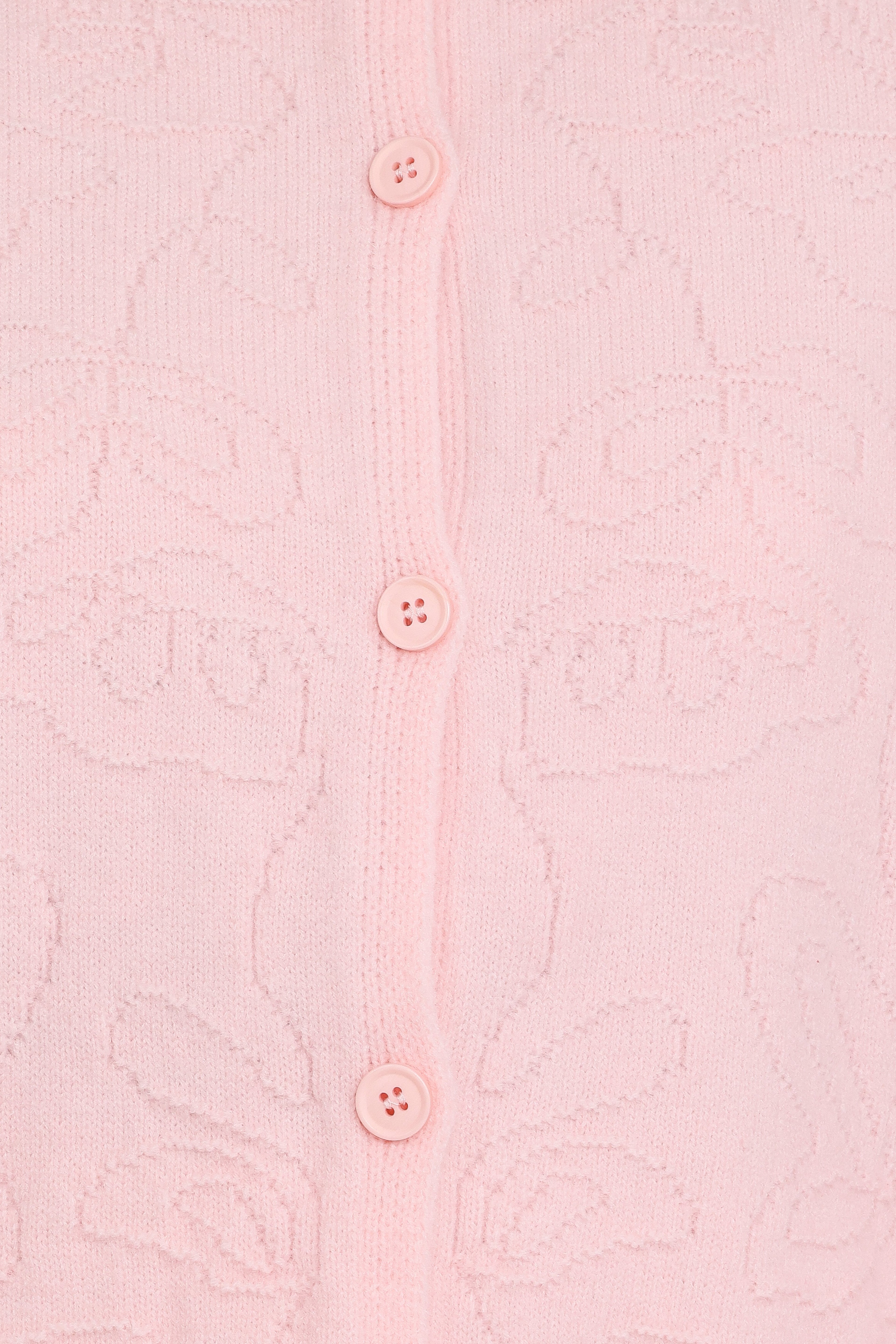 Fauna Tonal Floral Cardigan - Pink