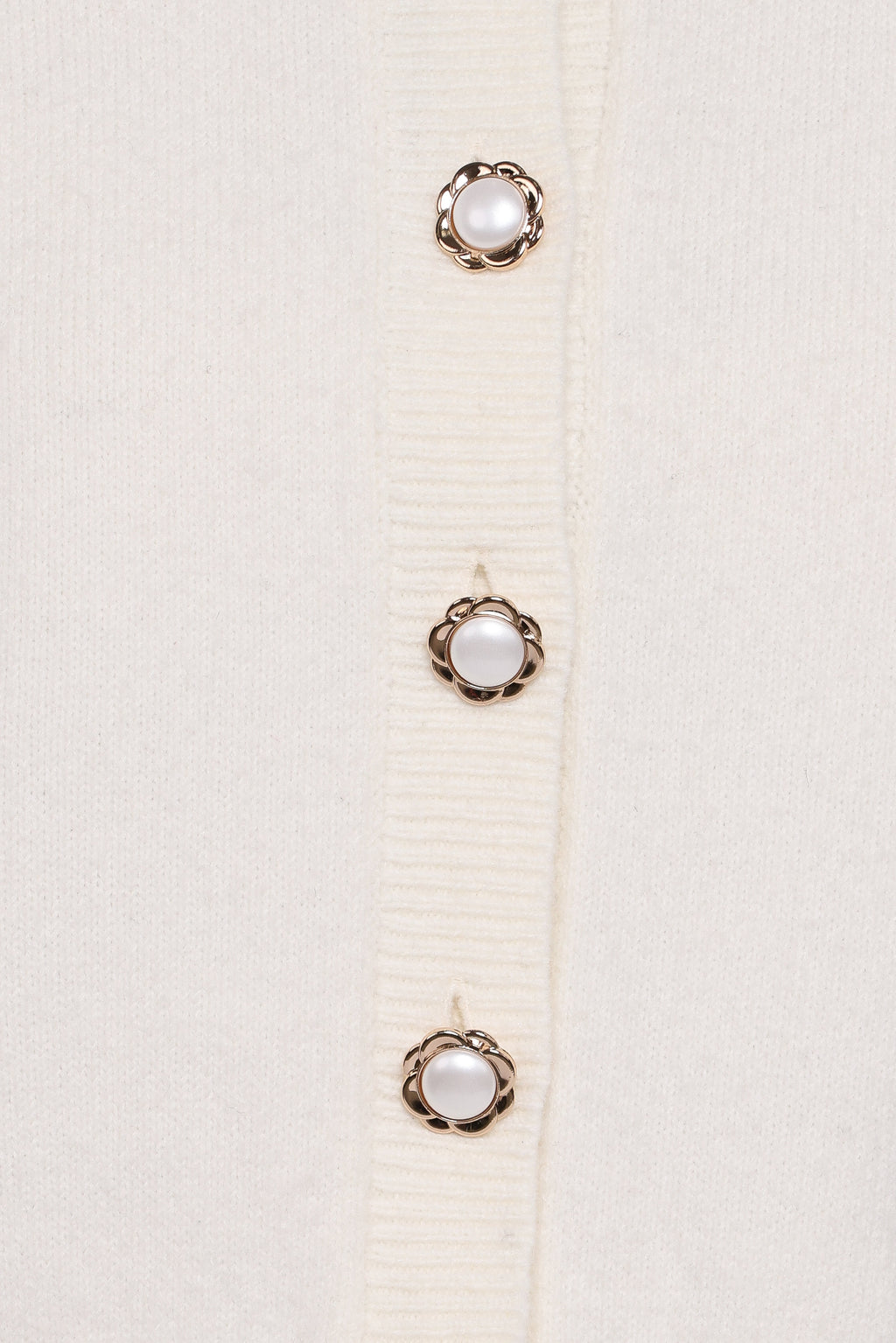 Thelma Trumpet Sleeve Cardigan - Cream