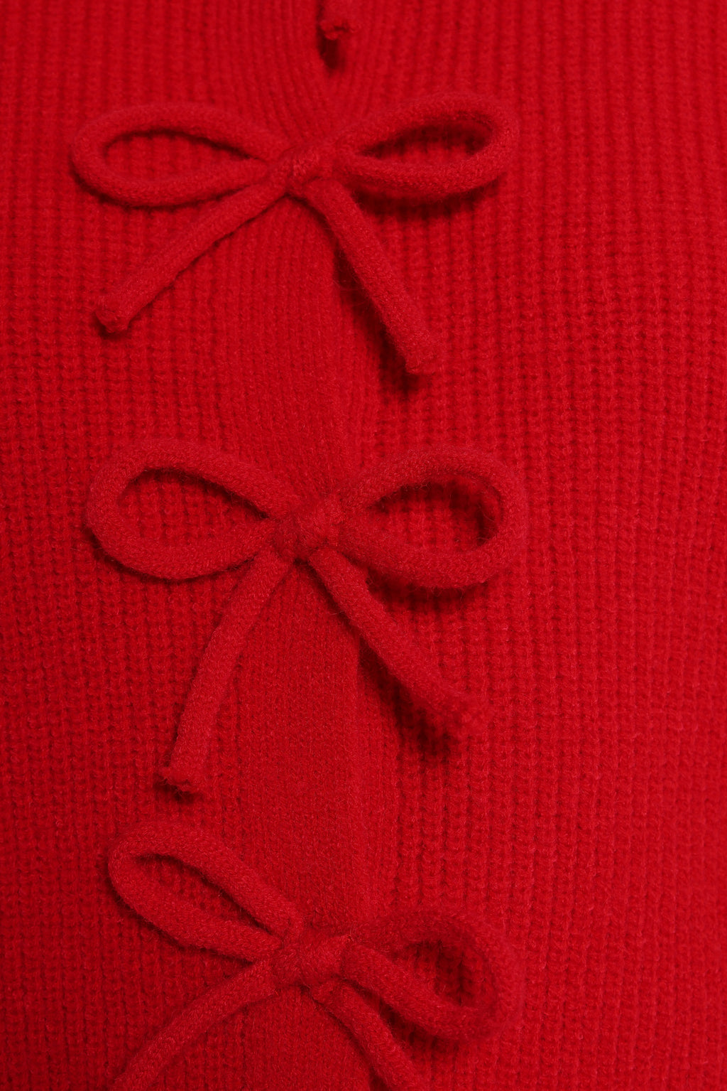 Wilde Bow Front Cardigan - Red