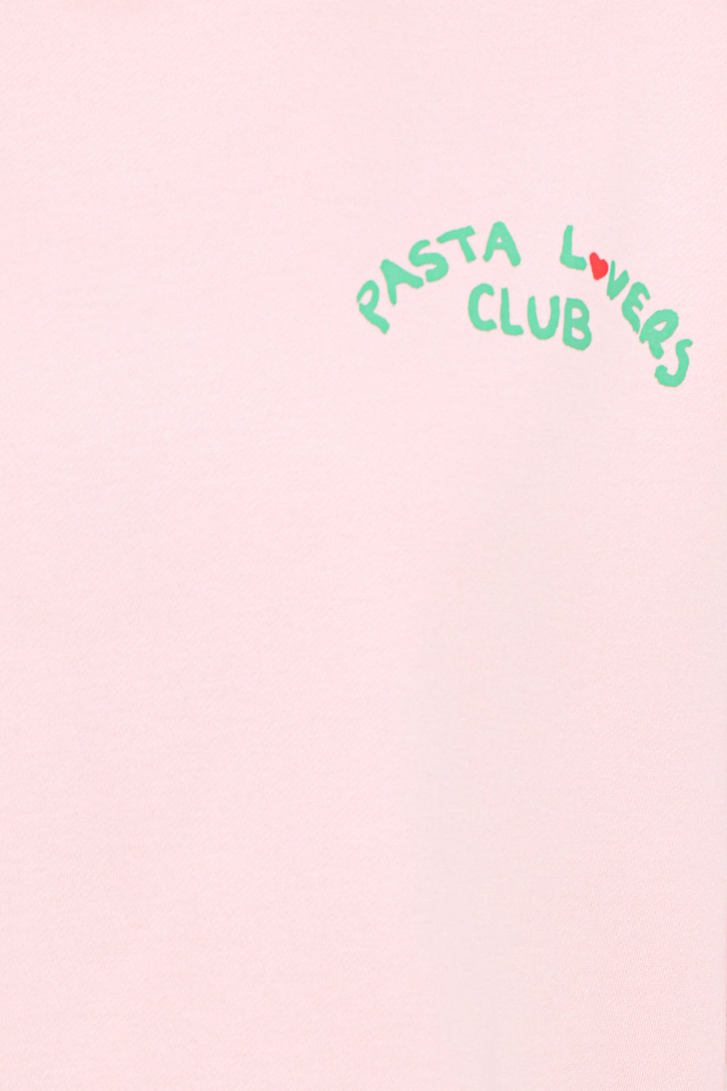 Pasta Lovers Club Graphic Sweater - Pink