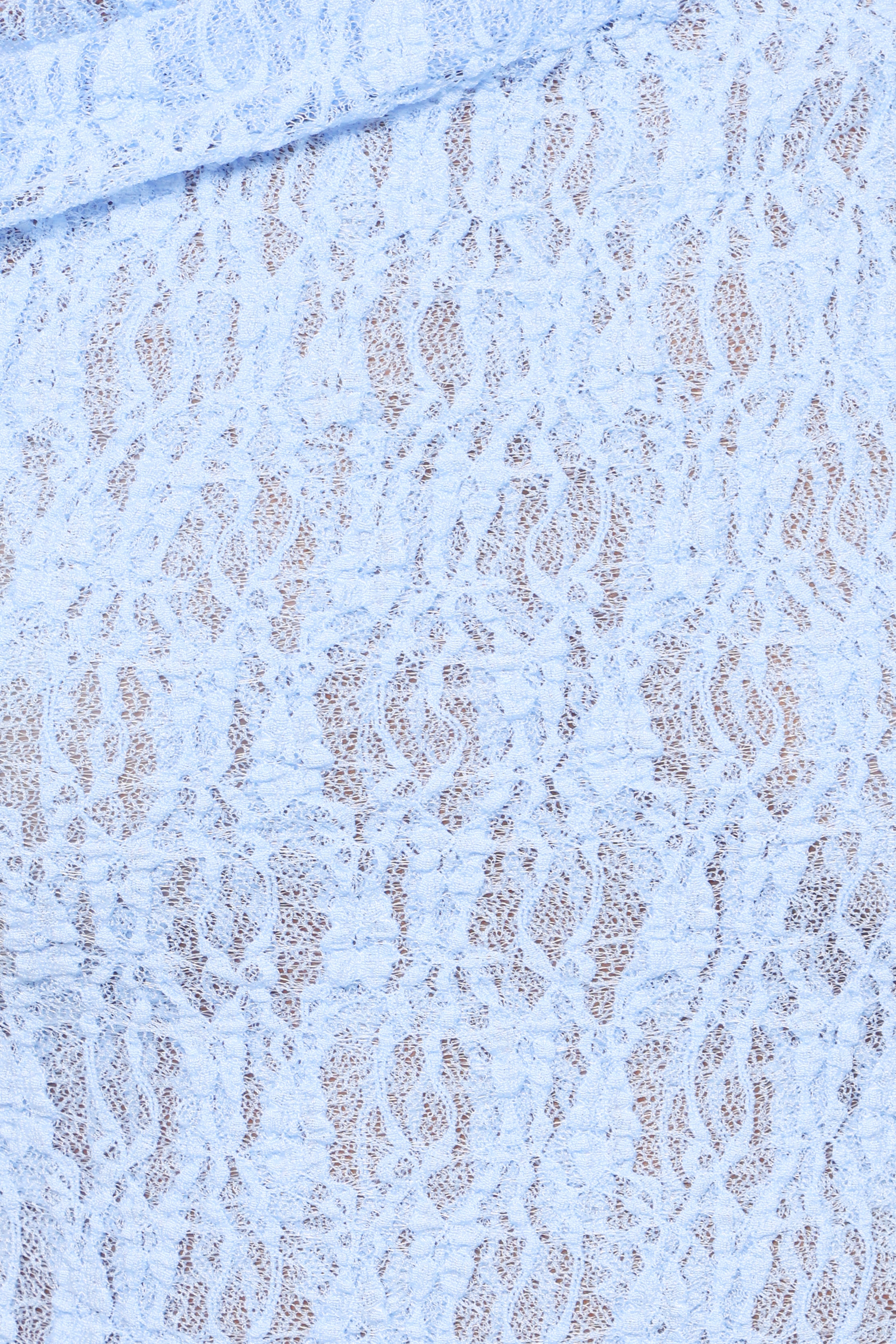 Faeriel Off Shoulder Lace Knit Top - Blue