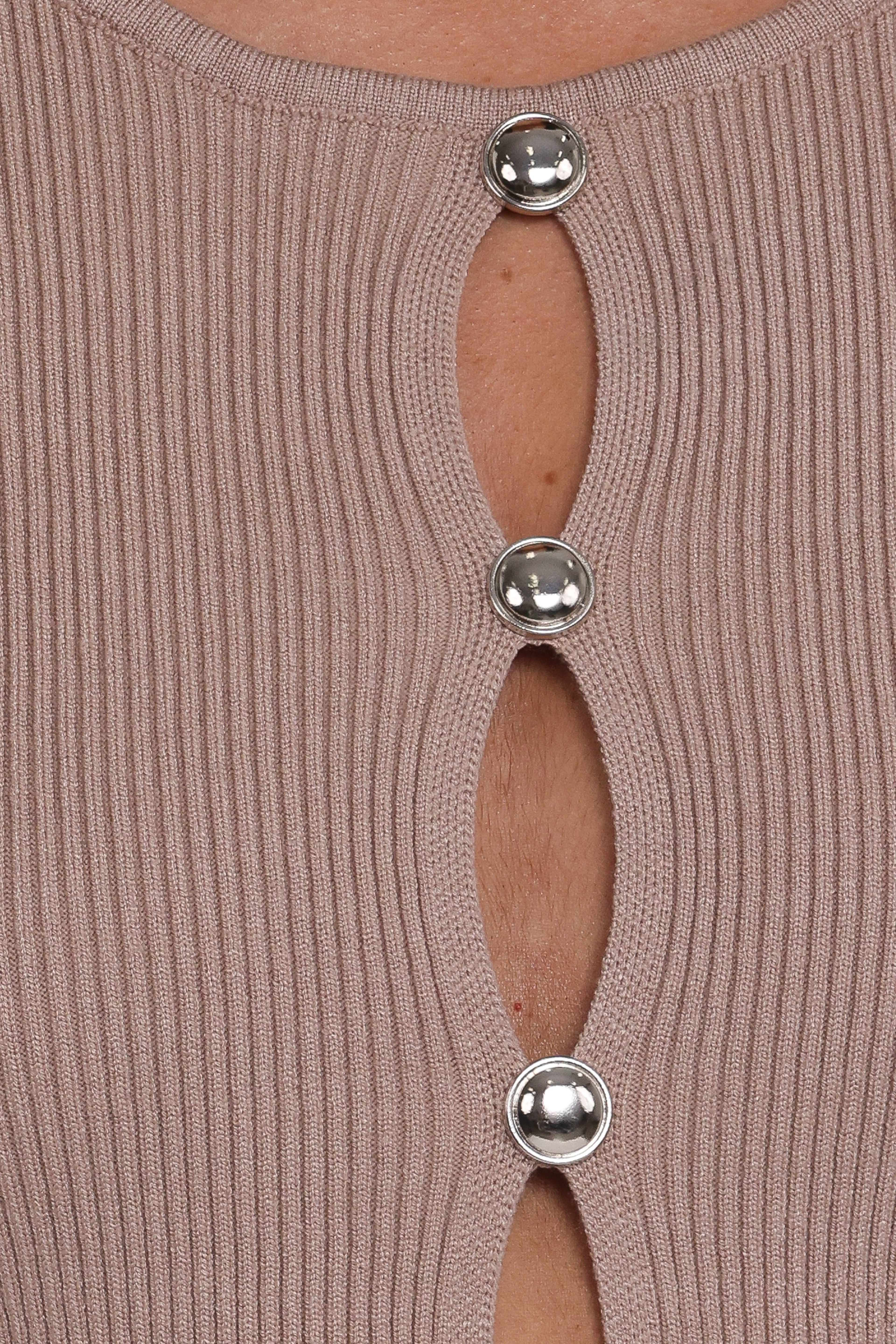 Rosienna Knit Top - Taupe