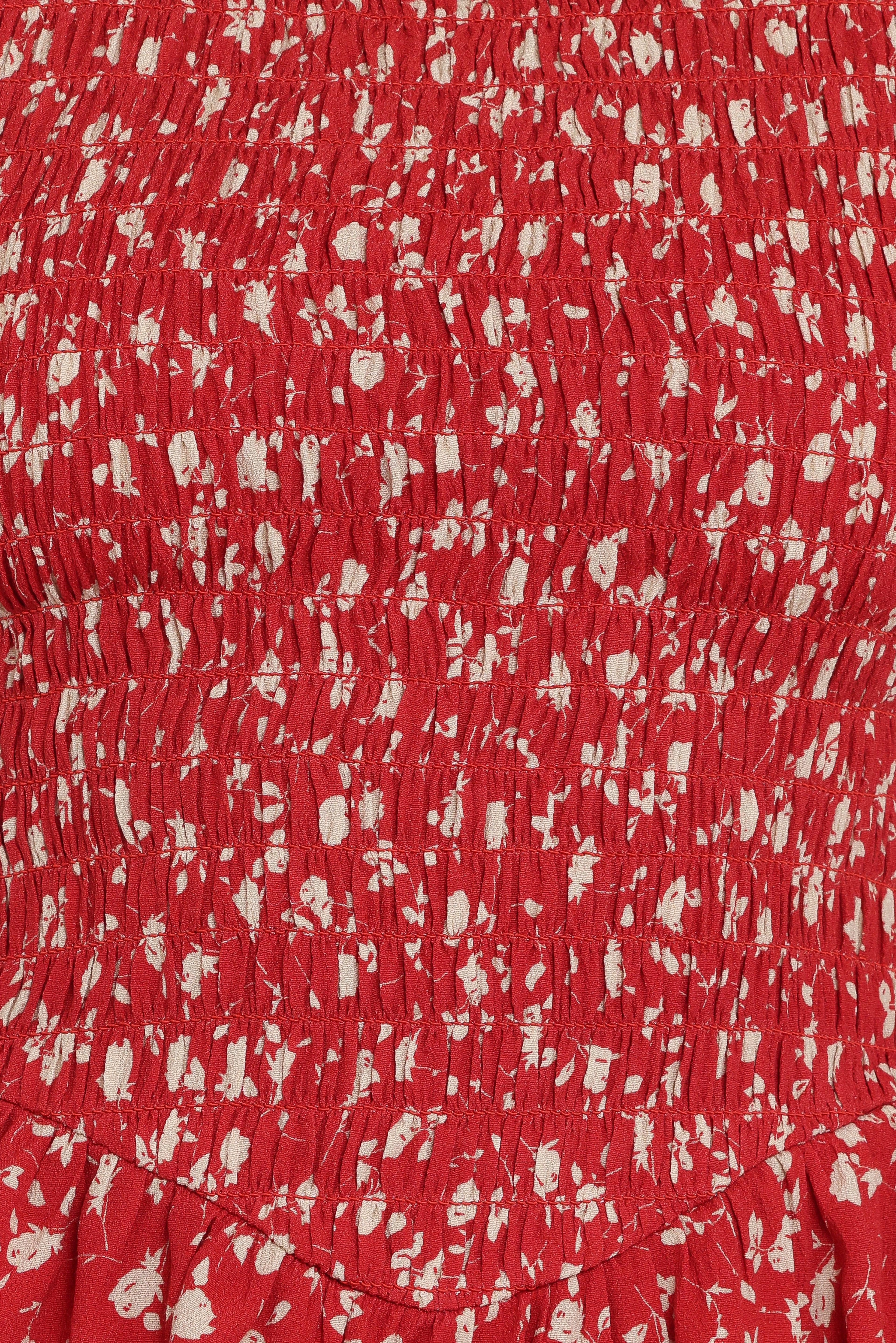 Zoella Peplum Top - Red Floral